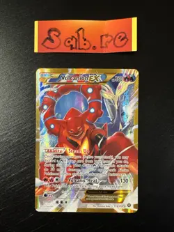 MINT/NM Condition Volcanion EX Secret Rare XY Steam Siege 115/114 Pokemon Card - Image 1