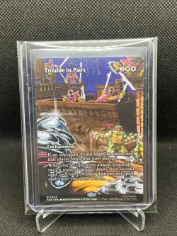 Trouble in Pairs Borderless Teenage Mutant Ninja Turtles MTG MINT 🔥 - Image 1
