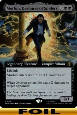 Morlun, Devourer of Spiders - FOIL EXTENDED ART #257 - Marvel's Spider-Man - Image 1
