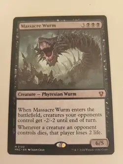 Massacre Wurm Commander: Duskmourn: House of Horror Regular - Image 1