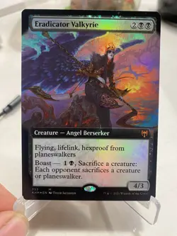 MTG Eradicator Valkyrie EXTENDED ART FOIL Kaldheim 353 NM - Image 1
