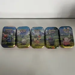 Pokemon TCG Ascended Heroes Mini Tins Set of 5 Complete Sealed In Hand - Image 1