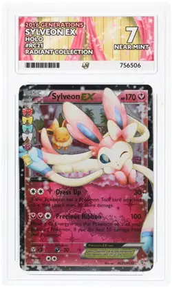 Sylveon Ex #RC21 XY Generations Radiant Collection Ace Near Mint 7 | Pokemon - Image 3