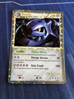 Steelix Prime 87/95 Holo Ultra Rare Pokemon HGSS Unleashed LP - Image 1