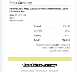 2x Pokemon Mega Evolution Perfect Order Pokemon Centre ETB (Presale) - Image 3