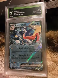 2023 Pokemon Greninja Ex Holo Black Star Promo #54 Graded 9 - Image 1