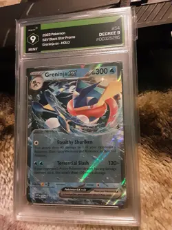 2023 Pokemon Greninja Ex Holo Black Star Promo #54 Graded 9 - Image 2