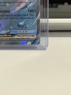 Pokemon Blastoise ex 009/165 Scarlet & Violet 151 Full Art Holo Double Rare Sta… - Image 4