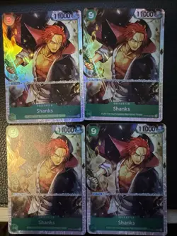 Shanks (ST16-004) One Piece PRB02 (English) x4 Playset - Image 1