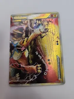 Entei & Raikou LEGEND Bottom #91/95 Pokemon Trading Card MP - Image 1