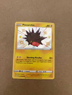 Pincurchin SV043/SV122 Holo Rare Shining Fates Shiny Vault Pokemon TCG Card NM/M - Image 1