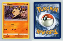 Mankey #71/181 Sun & Moon Team Up Common Pokemon 2019 TCG Card - Image 1