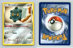 Bronzor #100/181 Sun & Moon Team Up Common Pokemon 2019 TCG Card - Image 1