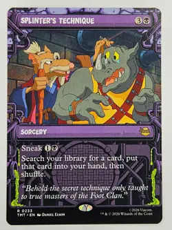 Magic: The Gathering TMT R 0233 Splinter's Technique (Showcase) TMNT - Image 1