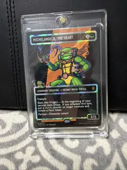 MTG: Teenage MNT | Michelangelo, the Heart | 0092 | Borderless Surge Foil Pixel - Image 1