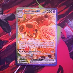 Pokemon Dachsbun EX 169/142 SV07 Stellar Crown Special Illustration Rare Holo - Image 1