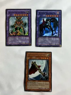 Yugioh Elemental Hero Lot Of 3 Wild Wingman Dark Neos Captain Gold LP-Damaged - Image 1