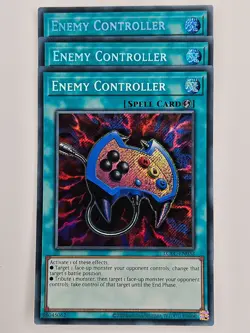 Yu Gi Oh - 3x LCKC-EN032 Enemy Controller - Secret Rare - Image 1