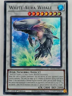 Yu Gi Oh - BLC1-EN011 White Aura Whale - Silver Ultra Rare - Image 1