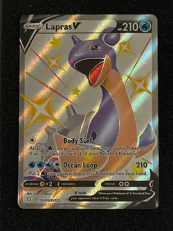 Lapras VMAX SV111/SV122 Shiny Holo Rare Shining Fates: Shiny Vault Pokemon Card - Image 1