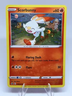 Pokemon TCG Scorbunny SWSH244 Cosmos Holo Black Star Promo Card - Image 1