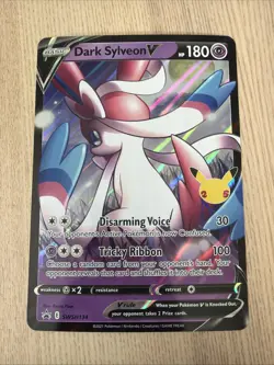 Pokemon Card Dark Sylveon V SWSH134 Oversized JUMBO Black Star Promo NEAR MINT - Image 1