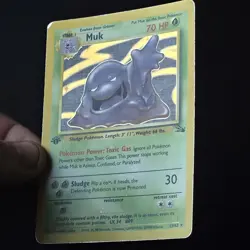 Muk 13/62 1st Edition Fossil Holo Rare Pokemon Card WOTC 1999 Vintage - Image 5