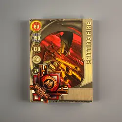 Bakugan Battle Brawlers | Spitting Fire 🥈 Silver Gate Card | 1/48d Dragonoid - Image 1