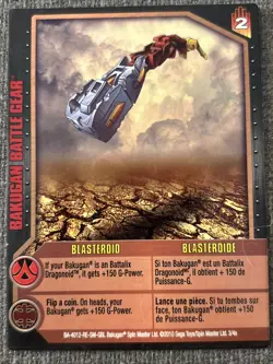 Bakugan Gundalian Invaders Blasteroid 🔴 Battle Gear Reference Card 3/4s - Image 3