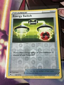 Pokemon Energy Switch 129/159 Crown Zenith Reverse Holo NM Pokemon Nintendo Card - Image 1