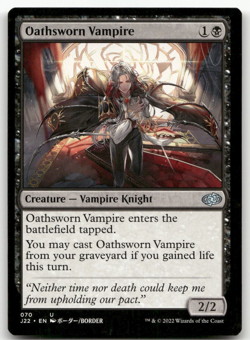 Oathsworn Vampire #70 LP Jumpstart 2022 J22 Magic MTG - Image 1