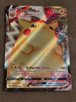 Pokemon Pikachu VMAX 44/185 Vivid Voltage Series LP - Image 1