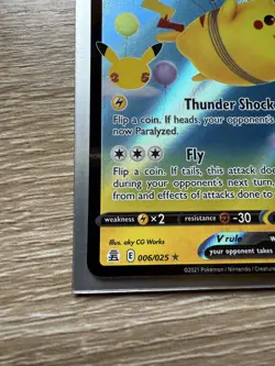 Flying Pikachu V Ultra Rare 006/025 Pokemon Celebrations 25th Anniversary NM - Image 4