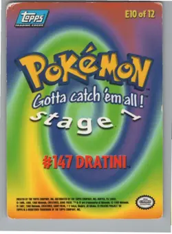 Topps Pokemon Dratini #147 E10/12 1999 The First Movie - Image 2