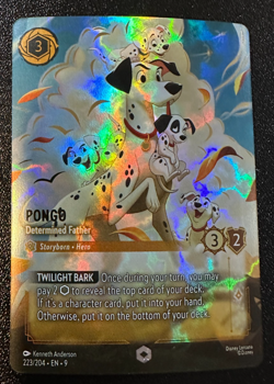 Disney Lorcana Fabled: Pongo - Determined Father Enchanted 223/204 - Image 1