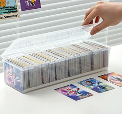 Game Card Storage Box for PTCG MTG Fits 550+ Cards Adjustable Divider Organizer - Image 1