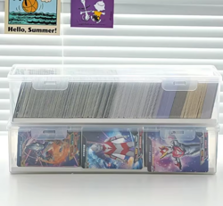 Game Card Storage Box for PTCG MTG Fits 550+ Cards Adjustable Divider Organizer - Image 4