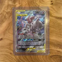 Pokemon Mewtwo & Mew GX SM191 Tag Team Promo Holo Card English - Image 1