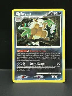 Pokemon Shiftry Holo Rare Card 14/130 Diamond and Pearl Edition - Image 1