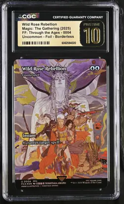 COUNTERSPELL Final Fantasy Wild Rose Rebellion Foil CGC Pristine 10 MTG - Image 1