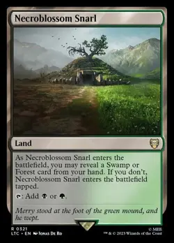 Magic The Gathering MTG NECROBLOSSOM SNARL The Lord of the Rings NM Near Mint - Image 1