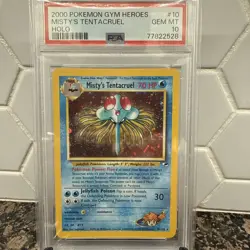 MISTY'S TENTACRUEL HOLO- POKEMON GYM HEROES 2000 10 PSA 10 POP 71 - Image 1