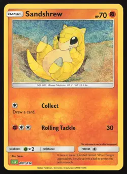 Sandshrew - CLV - 008/034 - Holo - Pokemon Trading Card Game Classic - Image 1