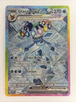 Glaceon ex 150/131 SIR Pokemon Prismatic Evolutions Pack Fresh NM - Image 1