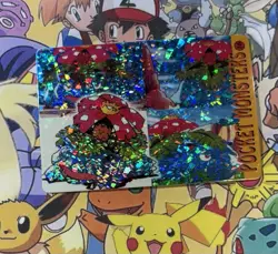 Pokemon Holo Vintage Pocket Monsters Vending Prism Sticker Nintendo collections - Image 2