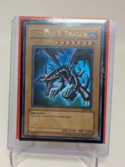 Yugioh! Red-Eyes Black Dragon LOB-070 2010/2017 Reprint NM - Image 1