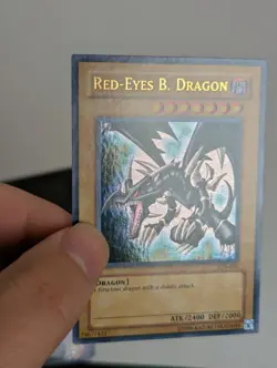 Yugioh! Red-Eyes Black Dragon LOB-070 2010/2017 Reprint NM - Image 3