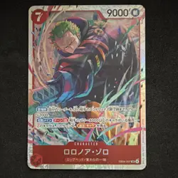 Roronoa Zoro EB04-007 SR Foil Full Art Character Card One Piece CCG Japanese - Image 1