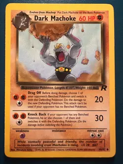 Team Rocket Dark Machoke - Pokemon Uncommon Card - Image 1