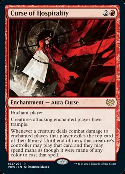 Curse of Hospitality [Innistrad: Crimson Vow] Foil Near Mint - Image 1
